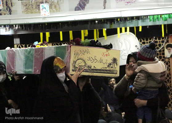 وداع با شهدای تازه تفحص شده قزوینی‎‎