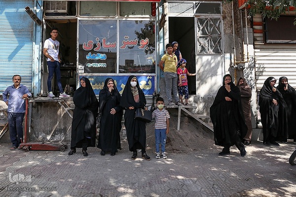 مراسم تشییع پیکر مرزبان شهید ستوان‌یکم مهدی محمدی‌نسب در قزوین