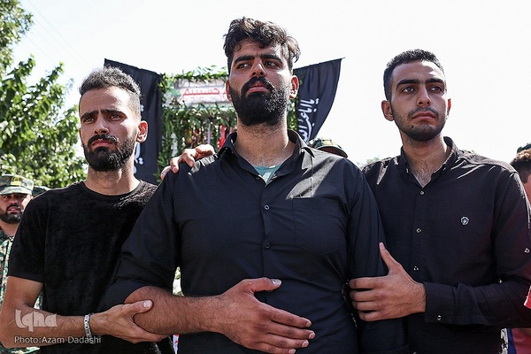 مراسم تشییع پیکر مرزبان شهید ستوان‌یکم مهدی محمدی‌نسب در قزوین