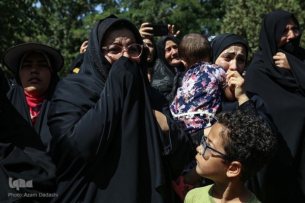 مراسم تشییع پیکر مرزبان شهید ستوان‌یکم مهدی محمدی‌نسب در قزوین