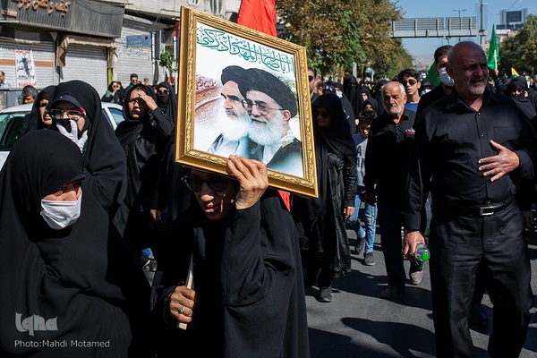 آیین پیاده‌روی جاماندگان اربعین حسینی در قزوین