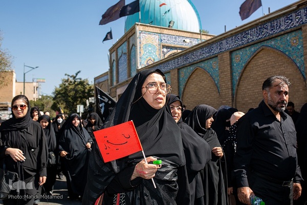 آیین پیاده‌روی جاماندگان اربعین حسینی در قزوین