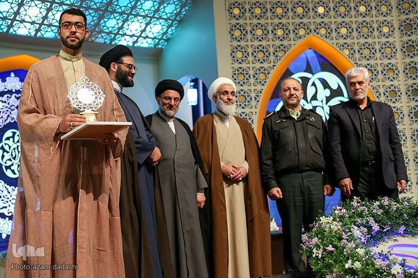 اختتامیه بخش آقایان مسابقات قرآن اوقاف در قزوین