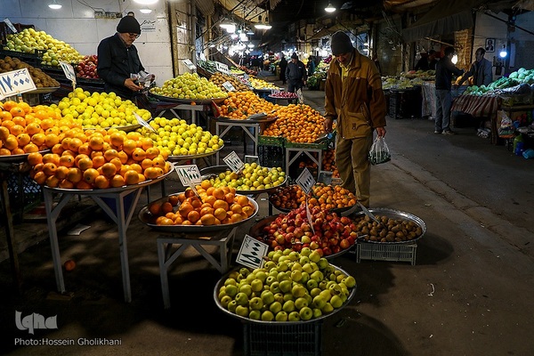 بازار شب یلدا در قزوین