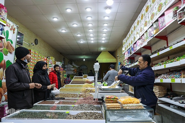 بازار شب یلدا در قزوین