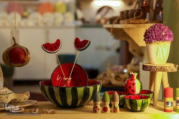 بازار شب یلدا در قزوین