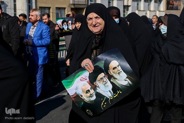 مراسم استقبال از شهدای گمنام در قزوین