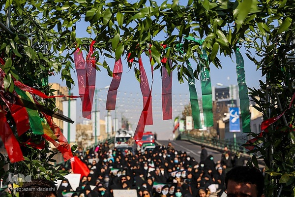 مراسم استقبال از شهدای گمنام در قزوین