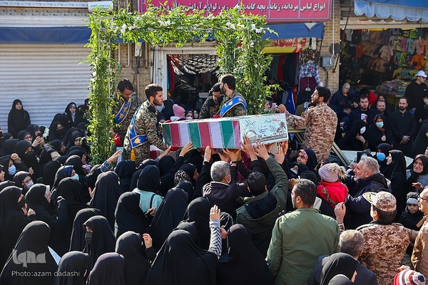 مراسم استقبال از شهدای گمنام در قزوین