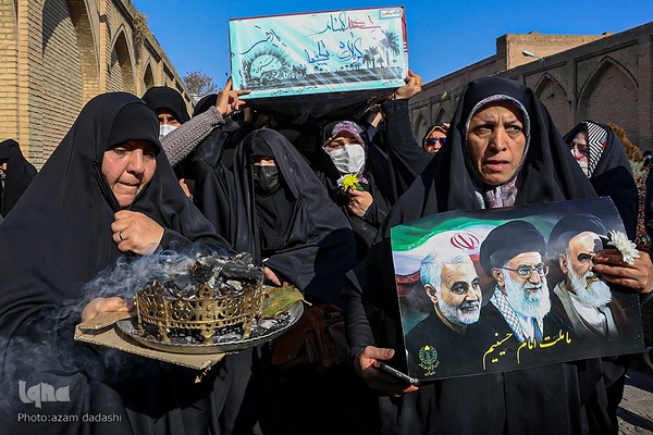 مراسم استقبال از شهدای گمنام در قزوین