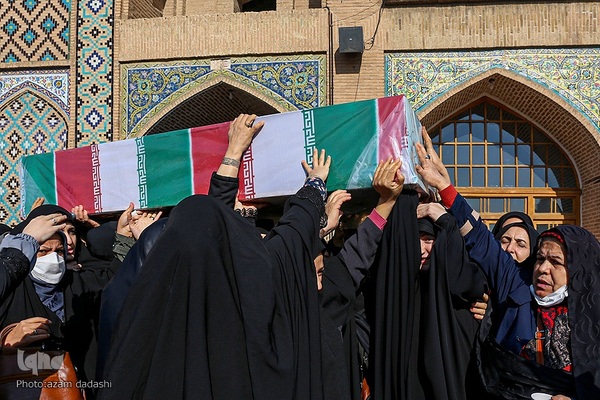 مراسم استقبال از شهدای گمنام در قزوین