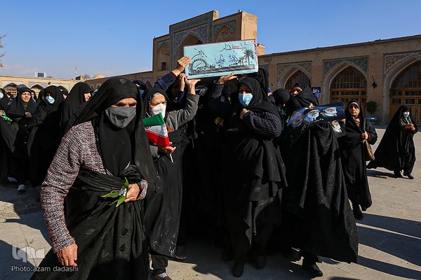 مراسم استقبال از شهدای گمنام در قزوین