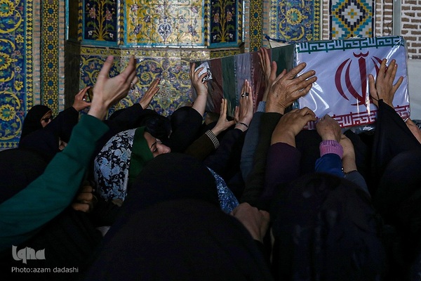 مراسم استقبال از شهدای گمنام در قزوین