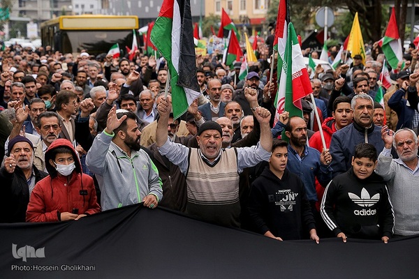 حمایت مردم قزوین از مردم مظلوم فلسطین