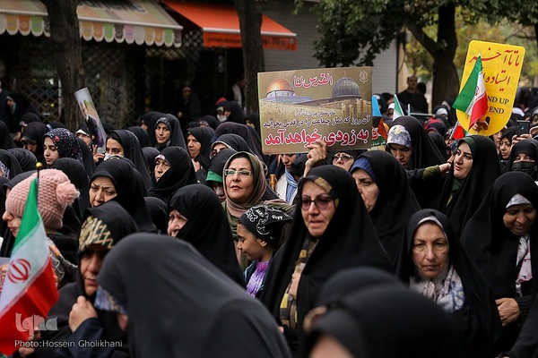 حمایت مردم قزوین از مردم مظلوم فلسطین