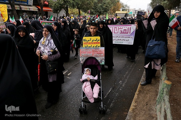 حمایت مردم قزوین از مردم مظلوم فلسطین