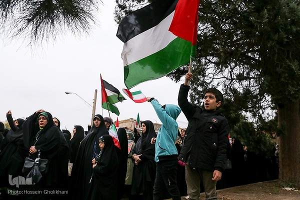 حمایت مردم قزوین از مردم مظلوم فلسطین