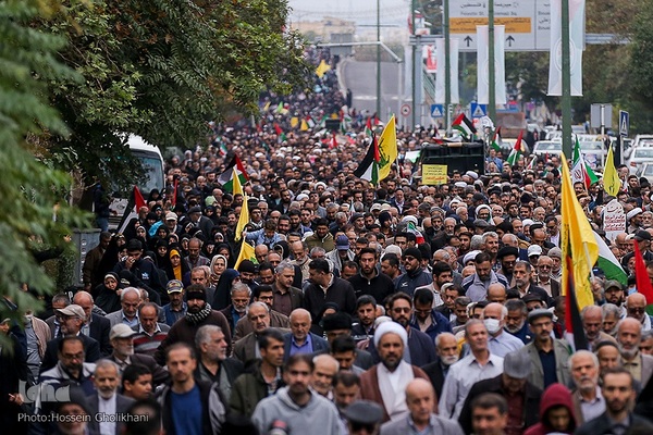 حمایت مردم قزوین از مردم مظلوم فلسطین