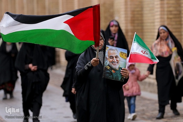 حمایت مردم قزوین از مردم مظلوم فلسطین