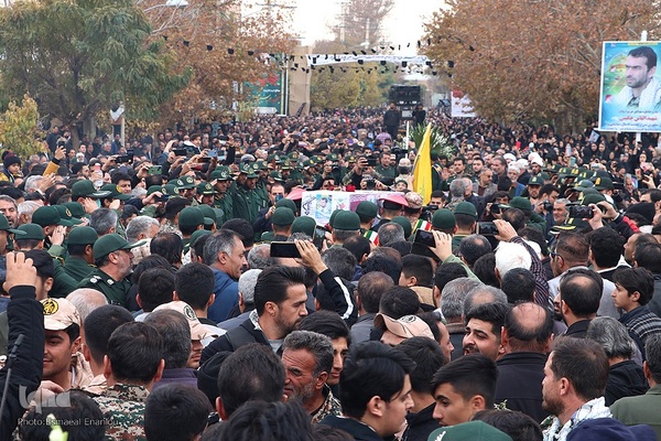 مراسم تشییع و تدفین شهید الیاس چگینی در زادگاهش