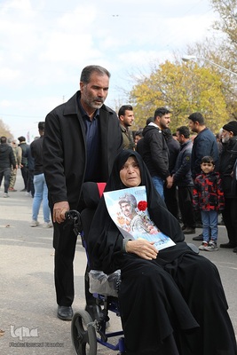 مراسم تشییع و تدفین شهید الیاس چگینی در زادگاهش