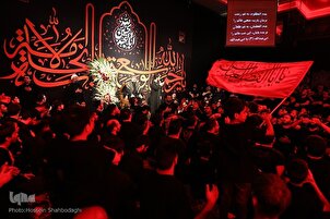 د قم په فاطمیون هیّئت کې د حسینی عزادارو ویر او ماتم