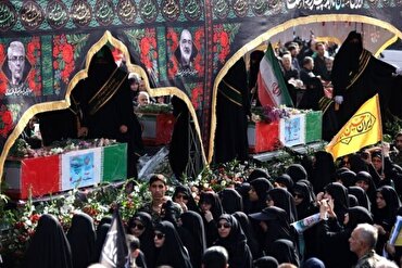 د ایران د اقتدار شهيدانو د  جنازو د دستورو په باب په بهرنیو رسنیو کې انعکاس 